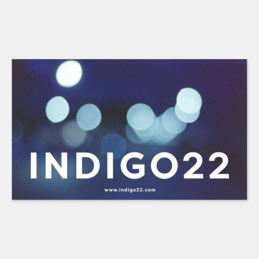Indigo22 Rechteckiger Aufkleber (Vorderseite)