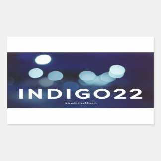 Indigo22 Rechteckiger Aufkleber
