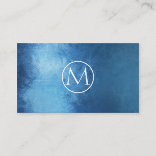 Indigo-abstraktes elegantes visitenkarte