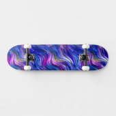 Indigo Alcohol Ink Skateboard (Horizontal)