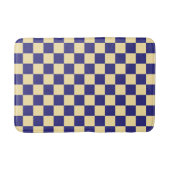 Indigo and butter checkerboard pattern badematte (Vorderseite)