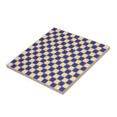 Indigo and butter checkerboard pattern fliese (Seite)