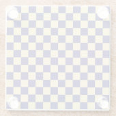 Indigo and butter checkerboard pattern glasuntersetzer (Rückseite)