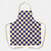 Indigo and butter checkerboard pattern schürze (Vorderseite)
