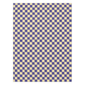 Indigo and butter checkerboard pattern tischdecke (Vorderseite)