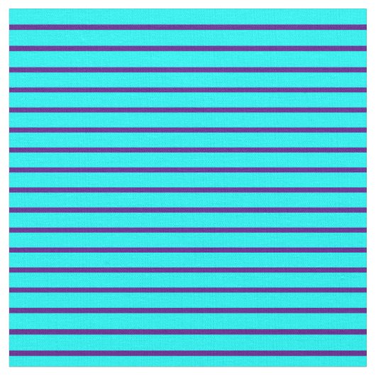 Indigo & Aqua Lines Stoff (Nahaufnahme)