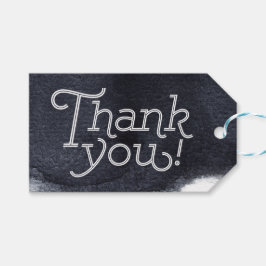 Indigo Aquarell Moderne einfache Hochzeit danke Geschenkanhänger