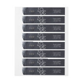 Indigo Aquarell Moderne Liebe Hochzeit (Bogen)