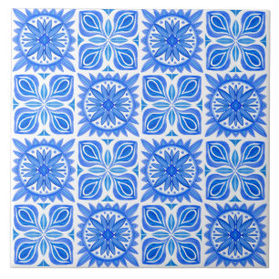 Indigo Azulejo Blau Portugiesisch Lissabon Dekorat Fliese