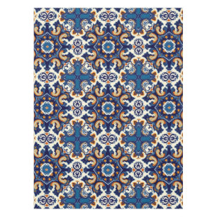 Indigo Azulejo Blau Portugiesisch Lissabon Talaver Tischdecke