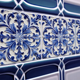 Indigo Azulejo Blue Portugiesische Lissabon-Dekora Fliese