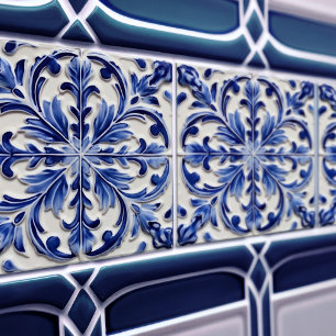 Indigo Azulejo Blue Portugiesische Lissabon-Dekora Fliese