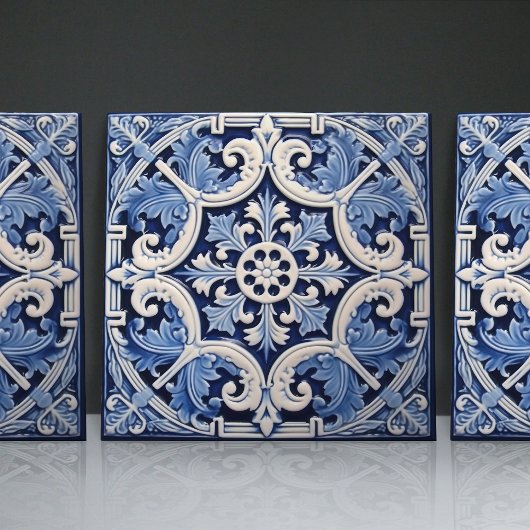 Indigo Azulejo Blue Portugiesische Lissabon-Dekora Fliese