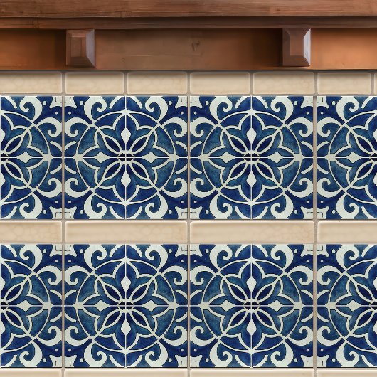 Indigo Azulejo Blue Portugiesische Lissabon-Dekora Fliese