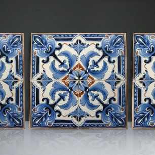 Indigo Azulejo Blue Portugiesische Lissabon-Dekora Fliese