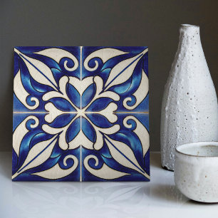 Indigo Azulejo Blue Portugiesische Lissabon-Dekora Fliese