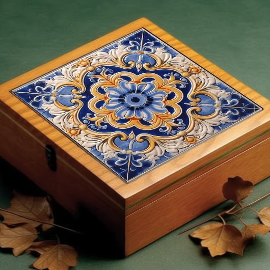 Indigo Azulejo Blue Portugiesische Lissabon-Dekora Fliese