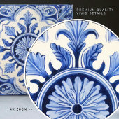 Indigo Azulejo Blue Portugiesische Lissabon-Dekora Fliese