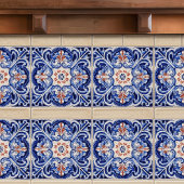 Indigo Azulejo Blue Portugiesischer Duotone Fliese