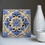 Indigo Azulejo Blue Yellow Portugal Lissabon Fliese<br><div class="desc">Indigo Azulejo Blue Portugiesisch Lissabon dekorative Keramik Fliesen sind eine schöne und einzigartige Ergänzung zu jeder Zuhause. Ein hochwertiges Produkt mit zeitloser Ästhetik. Die blaue Farbe der Fliesen wird durch das Indigoblau der berühmten Azulejo-Fliesen von Lissabon inspiriert, was Ihrem Raum eine Touch von Geschichte und Kultur verleiht. Diese Fliesen eignen...</div>