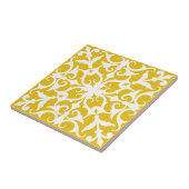 Indigo Azulejo yellow & white Portuguese  Fliese (Seite)