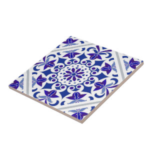 Indigo Azulejos Portugiesische Blau-Weiß-Kacheln Fliese