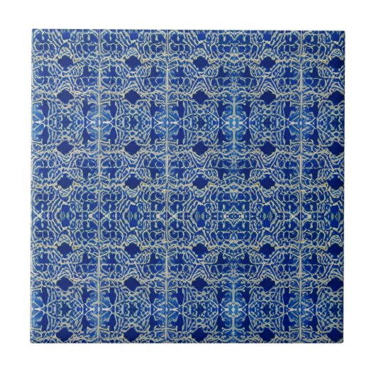 Indigo Azulejos Portugiesische Fliesen (Vorderseite)