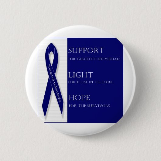 Indigo-Band. - Unterstützung, Licht, Hoffnung. - Button (Vorderseite)