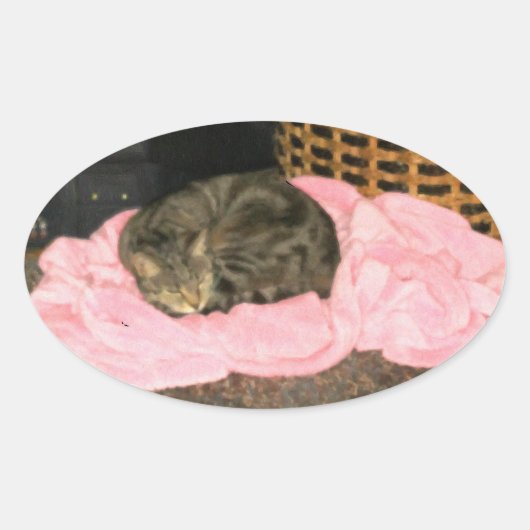 Indigo-Bathrobe Ovaler Aufkleber (Vorderseite)