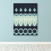 Indigo Beauty Shibori Canvas Print Leinwanddruck (Insitu (Holzboden))