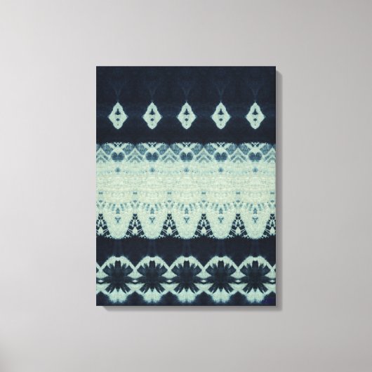 Indigo Beauty Shibori Canvas Print Leinwanddruck (Vorderseite)