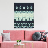 Indigo Beauty Shibori Canvas Print Leinwanddruck (Insitu (Wohnzimmer))