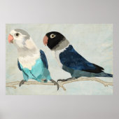 INDIGO BIRDS Art Poster (Vorne)