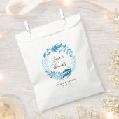 Indigo-Blätter | Personalisierte Hochzeit Geschenktütchen (Ausgeschnitten)