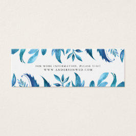 Indigo-Blätter | Website-Karten für Hochzeiten
