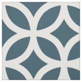 Indigo-Blau-geometrisches Muster-Gewebe Stoff (Muster)