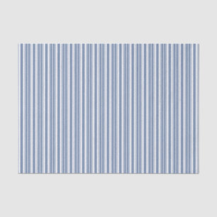 Indigo-Blau-weißes tickendes Streifen-Seidenpapier Seidenpapier