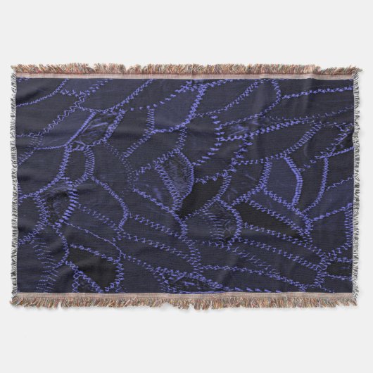 Indigo-Blau-Wurfdecke Decke (Vorderseite)