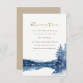 INDIGO BLAUE BERGSEE REZEPTION BEGLEITKARTE (Vorne/Hinten)