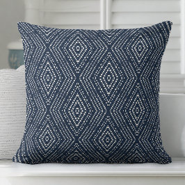Indigo Blaues Modernes Kissen