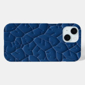 Indigo Blaues Stylisches Muster iPhone-Hülle Case-Mate iPhone Hülle (Rückseite (Horizontal))