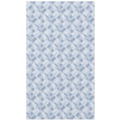 Indigo Blaues, weißes falsches Patchwork-Tischtuch Tischdecke (Vorderseite)