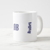 Indigo Blossom Ring Jumbo Tasse (Vorderseite Rechts)