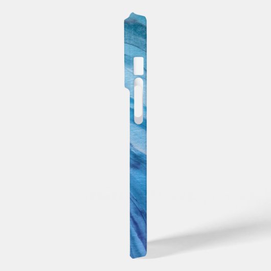 Indigo Blue Agate II Wasserfarbmuster Case-Mate iPhone Hülle (Rückseite / Links)