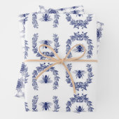 Indigo Blue Bee entwirft Geschenkpackung Set Geschenkpapier Set (Beispiel)