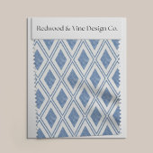 Indigo Blue Diamond Muster Stoff