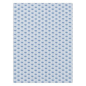 Indigo Blue Diamond Muster Tischdecke (Vorderseite)
