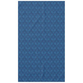 Indigo Blue Floral Imitate Spitzen Muster Tischdecke (Vorderseite)