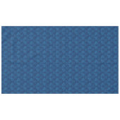 Indigo Blue Floral Imitate Spitzen Muster Tischdecke (Vorderseite (Horizontal))
