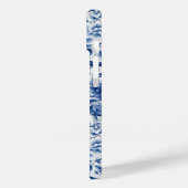 Indigo Blue Flowers Case-Mate iPhone Hülle (Rückseite / Links)